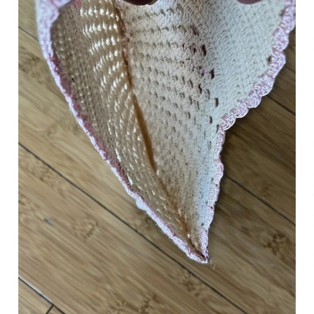 Vintage Basket Crocheted Hot Pad Potholders Doilies Retro Farmhouse Shabby‎